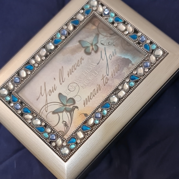 Other - Make Offer!  Ornate Blue and Silver Jewelry Box